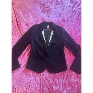 Lauren Conrad Black Single Breasted Blazer White Women's Size 8 Office Career